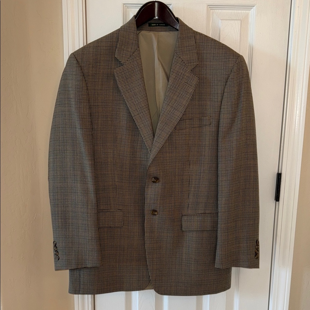 Ralph Lauren Brown Plaid Blazer